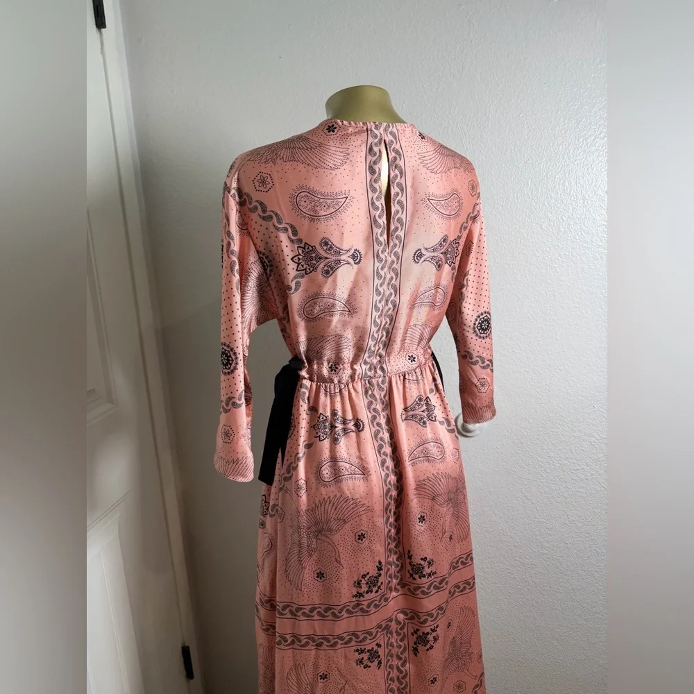 Sandro Galy Paisley-print Dress Size 34 - Picture 10 of 16
